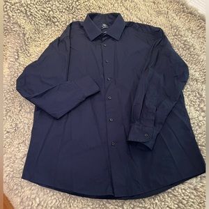 DOCKERS Men’s Navy Dress Shirt Large